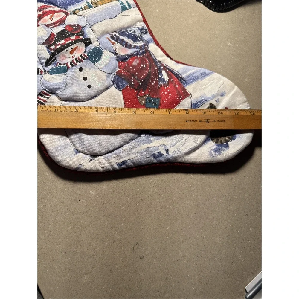 Vintage Snowmen Christmas Stocking 19